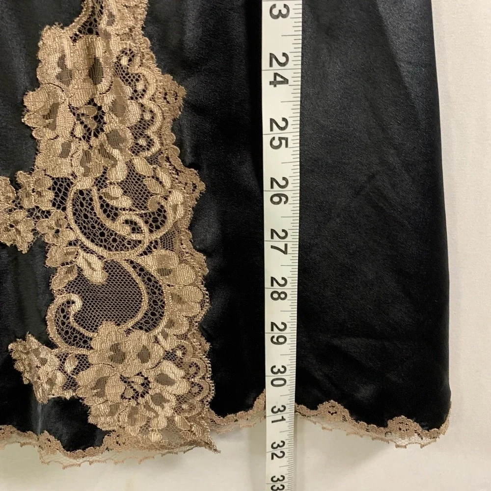 VTG Y2K Victorias Secret Womens Satin Lace Chemise Dress Sz M Low Tie Back 2006 - Picture 8 of 14